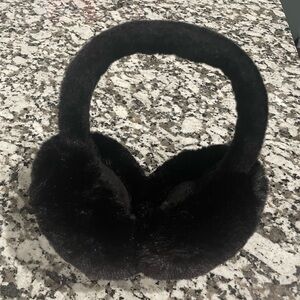 Black Faux Fur Earmuffs